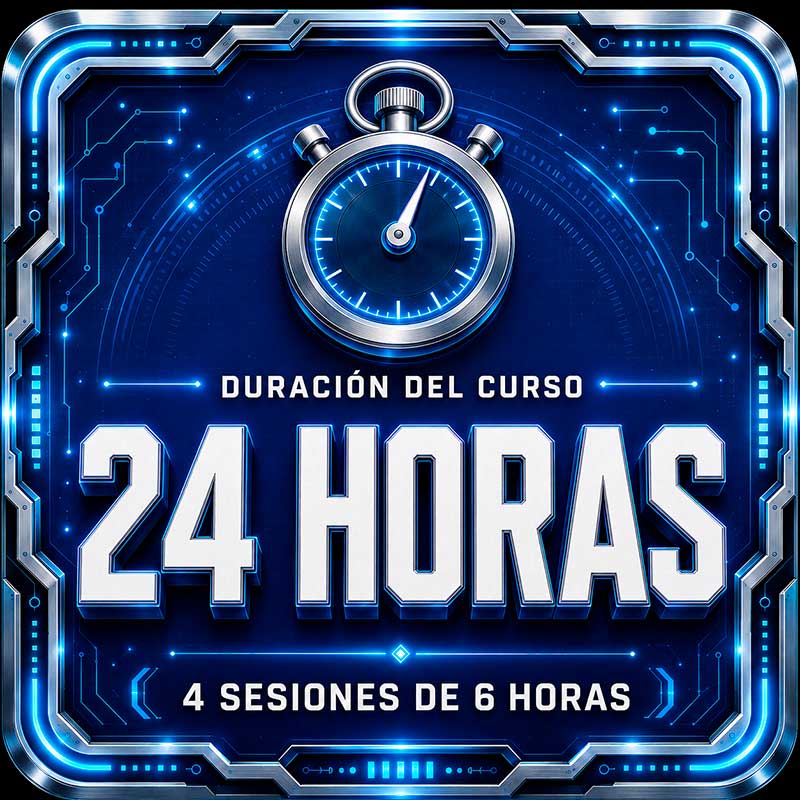 Curso Instalaciones Eléctricas: duración 24 horas en 4 sesiones de 6 horas