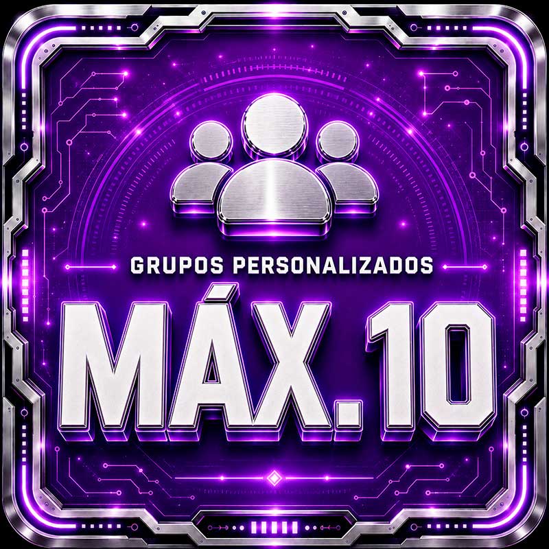 Intercomunicadores: grupos personalizados de máximo 10 personas