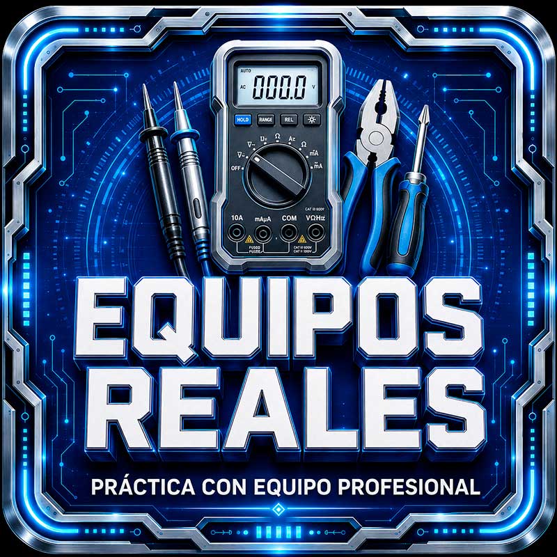 Curso Instalaciones Eléctricas: práctica con equipos reales y profesionales